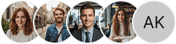 Bloc d'examen du trading Fluxeron Capital affichant plusieurs avatars de profils d'investisseurs